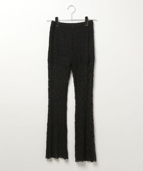 3.3 Field Trip （3.3フィールドトリップ）の「3.3 Field Trip／レースフレアパンツ（その他パンツ・レディース・ブラック/オフホワイト・FREE）」の19枚目の写真