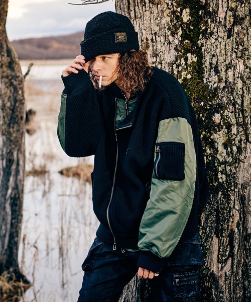 glamb（グラム）の「Puffy Knit Beanie / パフィニットビーニー（ニットキャップ/ビーニー・メンズ・ブラック/ブルー・FREE）」の10枚目の写真