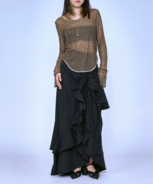 新品Asymmetryスカート セール】asymmetry check pattern skirt / アシンメトリー