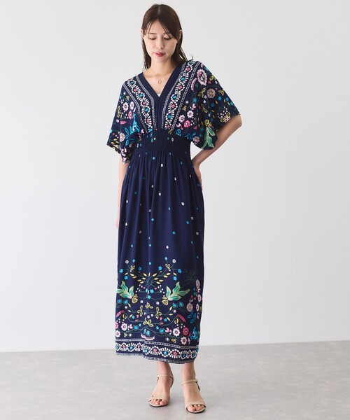 Jayro（ジャイロ）の「プリントロングワンピース（ワンピース・レディース・ブルー系その他/ブラック系その他/ブルー系その他2/ブルー/ブラック系その他2・FREE）」の7枚目の写真