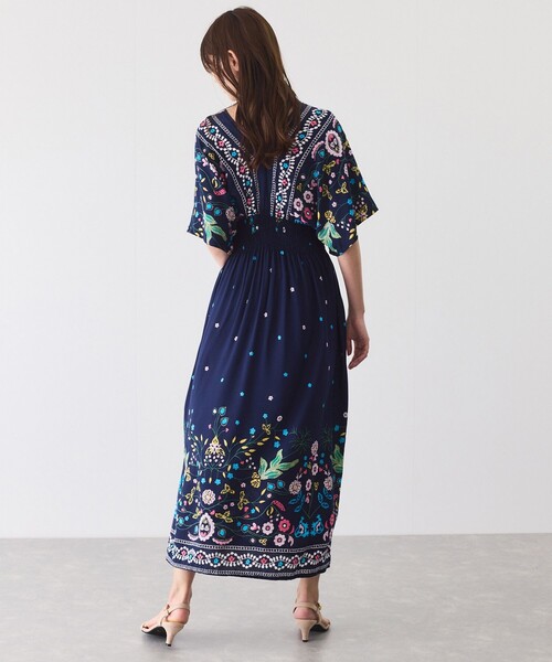 Jayro（ジャイロ）の「プリントロングワンピース（ワンピース・レディース・ブルー系その他/ブラック系その他/ブルー系その他2/ブルー/ブラック系その他2・FREE）」の10枚目の写真