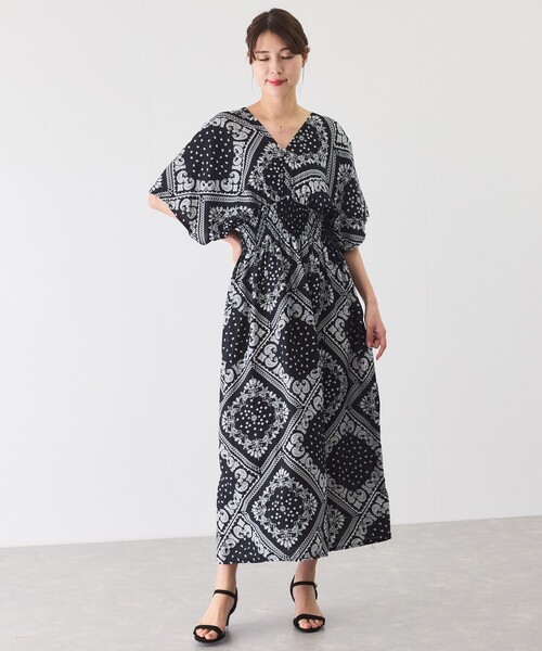 Jayro（ジャイロ）の「プリントロングワンピース（ワンピース・レディース・ブルー系その他/ブラック系その他/ブルー系その他2/ブルー/ブラック系その他2・FREE）」の12枚目の写真