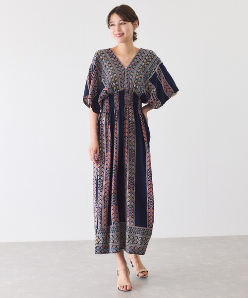 Jayro（ジャイロ）の「プリントロングワンピース（ワンピース・レディース・ブルー系その他/ブラック系その他/ブルー系その他2/ブルー/ブラック系その他2・FREE）」の17枚目の写真