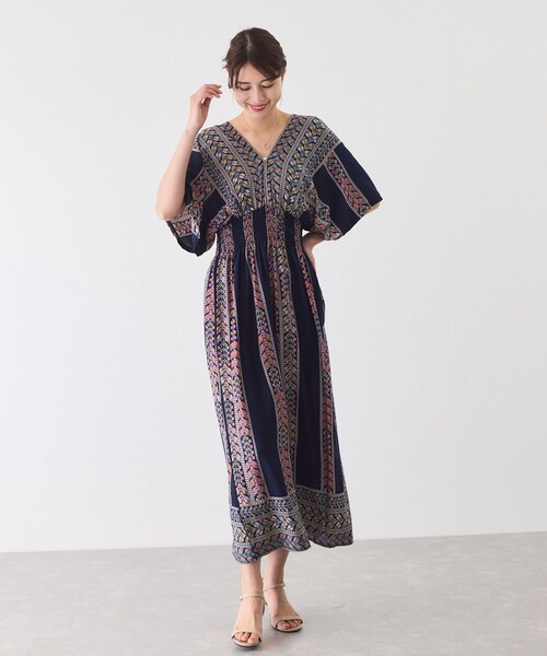 Jayro（ジャイロ）の「プリントロングワンピース（ワンピース・レディース・ブルー系その他/ブラック系その他/ブルー系その他2/ブルー/ブラック系その他2・FREE）」の18枚目の写真