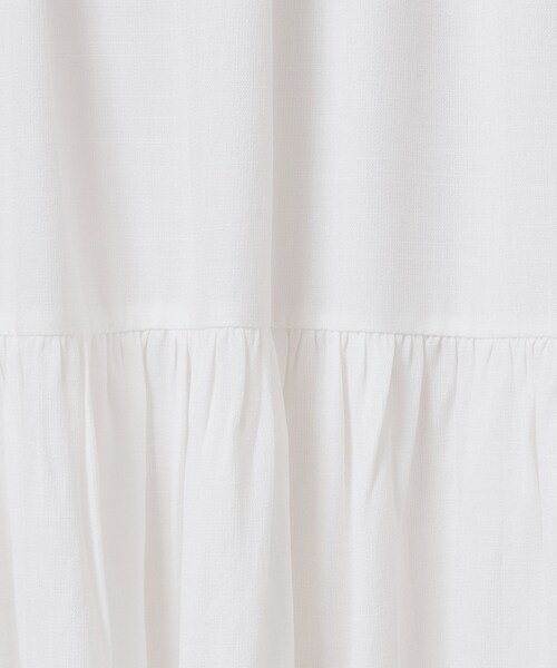 ITS'DEMO（イッツデモ）の「【ウエストゴム／手洗い可】強撚スラブスカート（スカート・レディース・オフホワイト/ブラック/ブルーグリーン/ピンク系・00）」の8枚目の写真