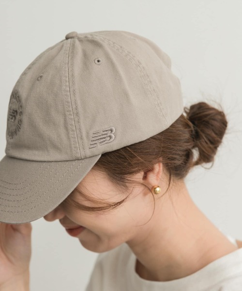 EU,US NEW BALANCE（イーユーユーエスニューバランス）の「NEW BALANCE　サークルグラフィックキャップ（キャップ・レディース・グレー/ブルー・ONE）」の9枚目の写真