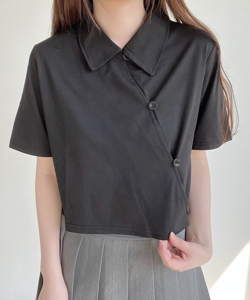 トップス Nana セール】アシンメトリーデザイントップス（Tシャツ/カットソー