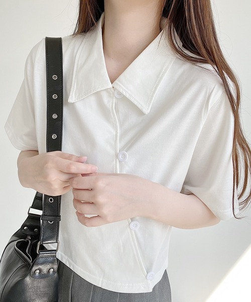 トップス Nana セール】アシンメトリーデザイントップス(Tシャツ/カットソー