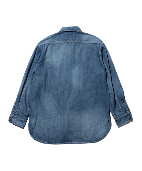 BEAMS PLUS(ビームスプラス)の「8オンス デニム ワークシャツ(シャツ/ブラウス・メンズ・インディゴブルー/ブルー・S/XL/L/M)」の4枚目の写真