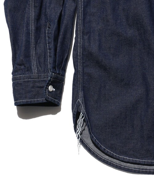 BEAMS PLUS(ビームスプラス)の「8オンス デニム ワークシャツ(シャツ/ブラウス・メンズ・インディゴブルー/ブルー・S/XL/L/M)」の15枚目の写真