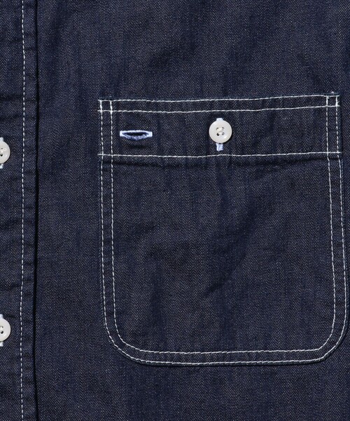 BEAMS PLUS(ビームスプラス)の「8オンス デニム ワークシャツ(シャツ/ブラウス・メンズ・インディゴブルー/ブルー・S/XL/L/M)」の21枚目の写真