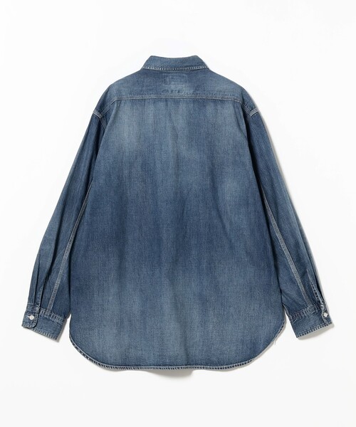 BEAMS PLUS(ビームスプラス)の「8オンス デニム ワークシャツ(シャツ/ブラウス・メンズ・インディゴブルー/ブルー・S/XL/L/M)」の20枚目の写真