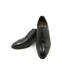 Perfect Suit FActory（パーフェクトスーツファクトリー）の「国産内羽根クウォーターブローグシューズ　ブラック/ブラウン（ブラック）（ドレスシューズ）」