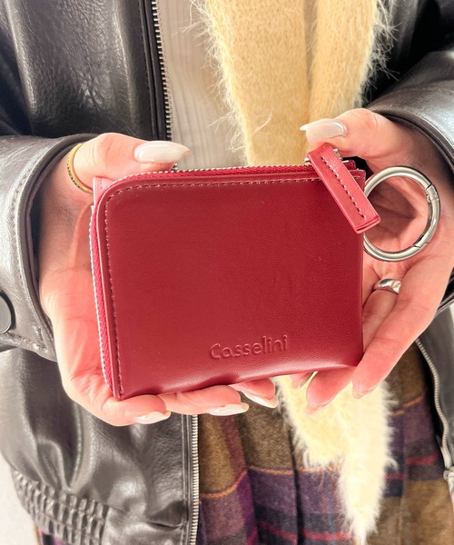 Casselini（キャセリーニ）の「Casselini(キャセリーニ)ハートスタッズマルチケース（コインケース・レディース・ピンク/ブラック/ブルー・FREE）」の16枚目の写真