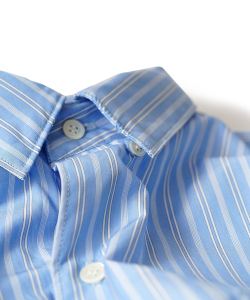 Subciety(サブサエティ)の「Supima cotton stripe shirt(シャツ/ブラウス・メンズ・ホワイト/グリーン/ブルー・MEDIUM/SMALL/X-LARGE/LARGE)」の13枚目の写真