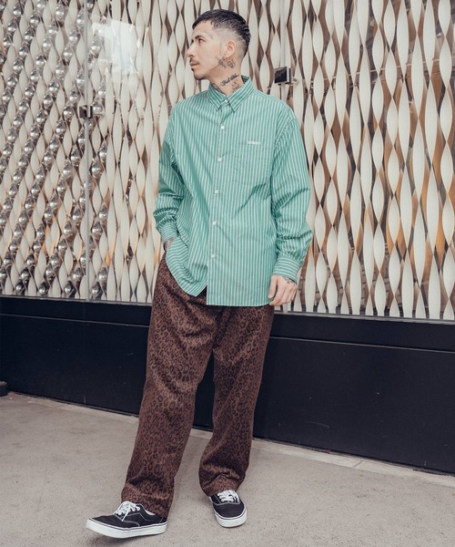Subciety(サブサエティ)の「Supima cotton stripe shirt(シャツ/ブラウス・メンズ・ホワイト/グリーン/ブルー・MEDIUM/SMALL/X-LARGE/LARGE)」の5枚目の写真