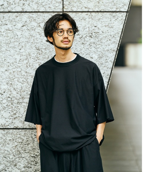 SUNNY  SPORTS（サニースポーツ）の「SUNNY SPORTS / サニースポーツ DRAWSTRING BIGGEST CREW TEE Primeflex ドローストリングTシャツ（Tシャツ/カットソー・メンズ・ホワイト/ブラウン/ブラック/オリーブ・LARGE/MEDIUM）」の3枚目の写真