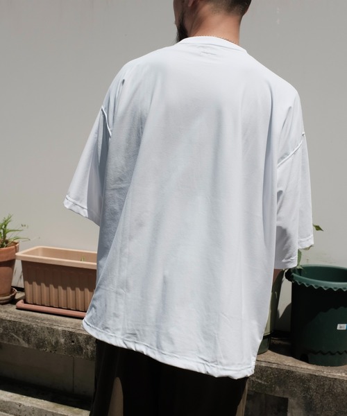 SUNNY  SPORTS（サニースポーツ）の「SUNNY SPORTS / サニースポーツ DRAWSTRING BIGGEST CREW TEE Primeflex ドローストリングTシャツ（Tシャツ/カットソー・メンズ・ホワイト/ブラウン/ブラック/オリーブ・LARGE/MEDIUM）」の22枚目の写真