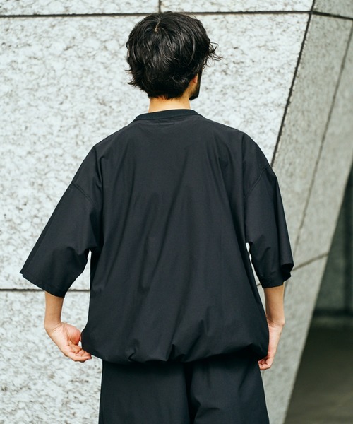 SUNNY  SPORTS（サニースポーツ）の「SUNNY SPORTS / サニースポーツ DRAWSTRING BIGGEST CREW TEE Primeflex ドローストリングTシャツ（Tシャツ/カットソー・メンズ・ホワイト/ブラウン/ブラック/オリーブ・LARGE/MEDIUM）」の10枚目の写真