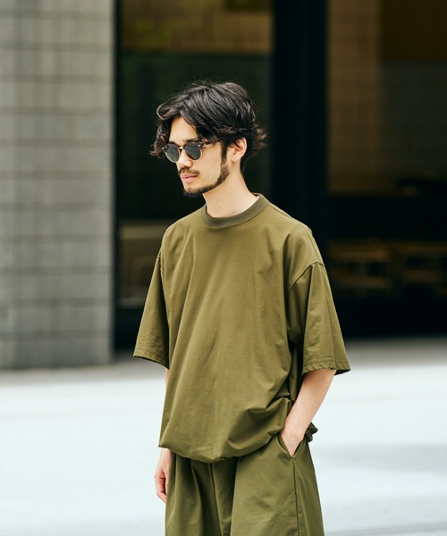 SUNNY  SPORTS（サニースポーツ）の「SUNNY SPORTS / サニースポーツ DRAWSTRING BIGGEST CREW TEE Primeflex ドローストリングTシャツ（Tシャツ/カットソー・メンズ・ホワイト/ブラウン/ブラック/オリーブ・LARGE/MEDIUM）」の13枚目の写真