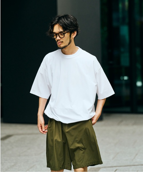 SUNNY  SPORTS（サニースポーツ）の「SUNNY SPORTS / サニースポーツ DRAWSTRING BIGGEST CREW TEE Primeflex ドローストリングTシャツ（Tシャツ/カットソー・メンズ・ホワイト/ブラウン/ブラック/オリーブ・LARGE/MEDIUM）」の5枚目の写真