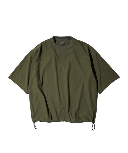 SUNNY  SPORTS（サニースポーツ）の「SUNNY SPORTS / サニースポーツ DRAWSTRING BIGGEST CREW TEE Primeflex ドローストリングTシャツ（Tシャツ/カットソー・メンズ・ホワイト/ブラウン/ブラック/オリーブ・LARGE/MEDIUM）」の16枚目の写真