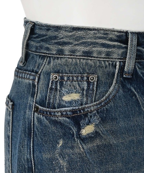 Narcissus(ナルシス)の「ダメージデニムパンツ/ヴィンテージ風フレアデニム《動画あり》(デニムパンツ・レディース・その他・FREE)」の5枚目の写真
