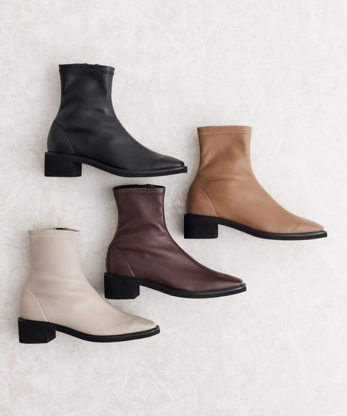 HIMIKO】【撥水】軽量ソールシープストレッチブーツ/651401（ブーツ