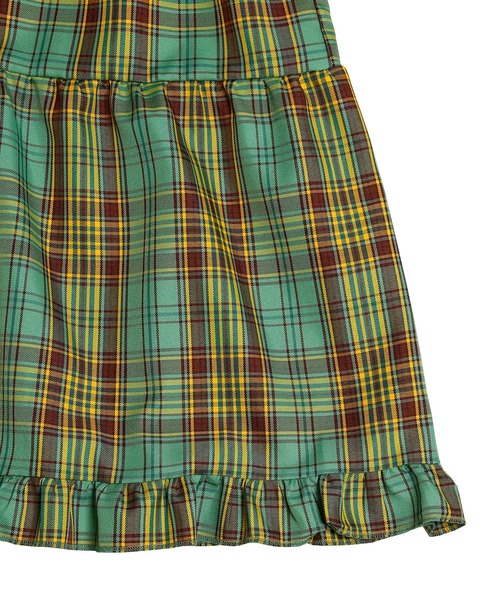 PUNYUS(プニュズ)の「パフスリーブティアードチェックワンピース(ワンピース・レディース・イエロー/グリーン/ピンク・1/2/3/4)」の21枚目の写真