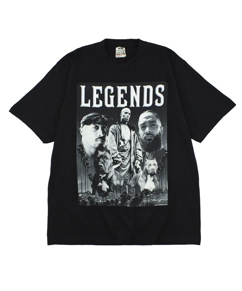 VINTAGE(ヴィンテージ)の「【USED】PRO TEAM “LEGENDS” ラップ バンド Tシャツ(Tシャツ/カットソー・メンズ・ブラック・X-LARGE)」の1枚目の写真