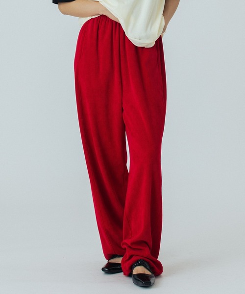 ROSE BUD（ローズバッド）の「CORDUROY PANTS（その他パンツ・レディース・レッド/ホワイト/グレー/ブラック・ONE SIZE）」の4枚目の写真