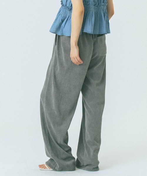 ROSE BUD（ローズバッド）の「CORDUROY PANTS（その他パンツ・レディース・レッド/ホワイト/グレー/ブラック・ONE SIZE）」の6枚目の写真