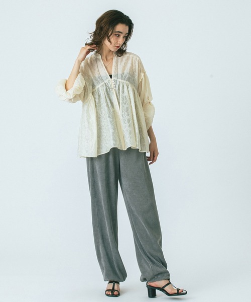 ROSE BUD（ローズバッド）の「CORDUROY PANTS（その他パンツ・レディース・レッド/ホワイト/グレー/ブラック・ONE SIZE）」の13枚目の写真