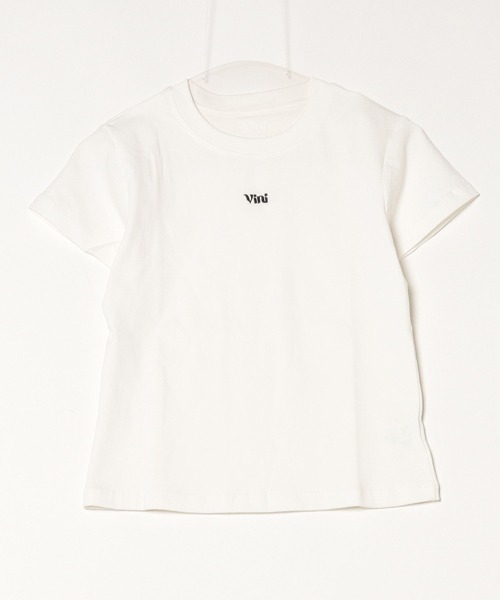 Vini（ヴィニ）の「【Vini】ロゴ 刺繍 Tシャツ（Tシャツ/カットソー・レディース・ブラック/ホワイト・MEDIUM/LARGE）」の3枚目の写真