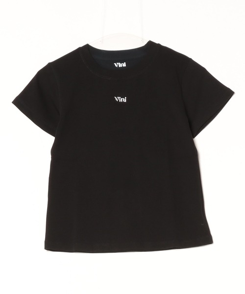 Vini（ヴィニ）の「【Vini】ロゴ 刺繍 Tシャツ（Tシャツ/カットソー・レディース・ブラック/ホワイト・MEDIUM/LARGE）」の5枚目の写真