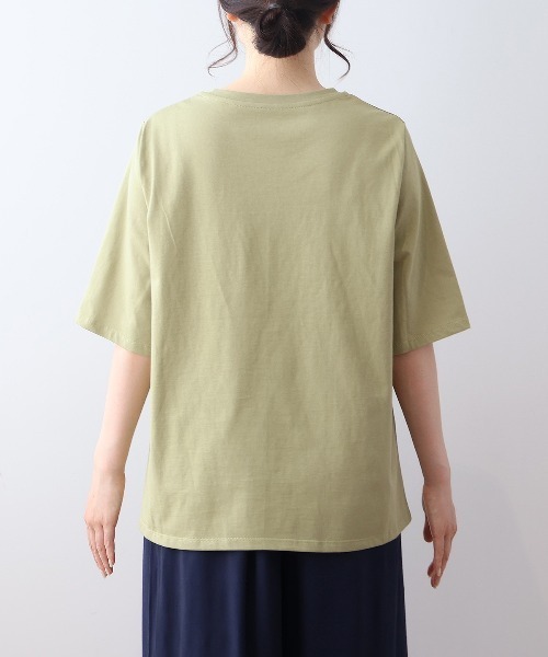 MB mint breeze(エムビーミントブリーズ)の「【L~5L 大きいサイズ】メッシュフリルプルオーバーカットソー Tシャツ 半袖 春夏(Tシャツ/カットソー・レディース・ライトグレー/チャコールグレー/カーキ・LL/3L/4L/5L/L)」の8枚目の写真