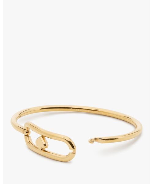 kate spade new york(ケイトスペード ニューヨーク)の「カット トゥ ザ チェイス オーバル スペード バングル(バングル/リストバンド・レディース・イエロー・ONESIZE)」の3枚目の写真