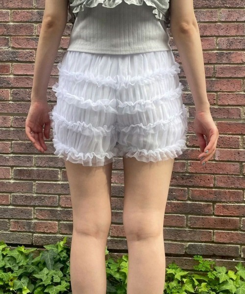 Candy Stripper（キャンディストリッパー）の「TULLE FRILL ショーツ（その他パンツ・レディース・ピンク/ブラック/オフホワイト・FREE）」の12枚目の写真