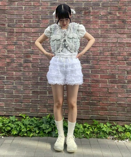 Candy Stripper（キャンディストリッパー）の「TULLE FRILL ショーツ（その他パンツ・レディース・ピンク/ブラック/オフホワイト・FREE）」の13枚目の写真