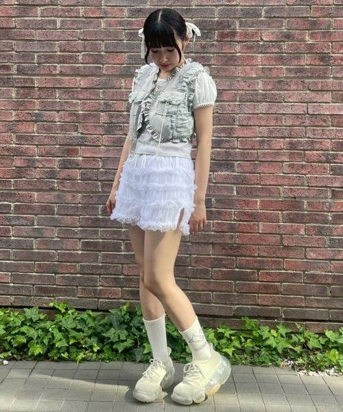 Candy Stripper（キャンディストリッパー）の「TULLE FRILL ショーツ（その他パンツ・レディース・ピンク/ブラック/オフホワイト・FREE）」の14枚目の写真