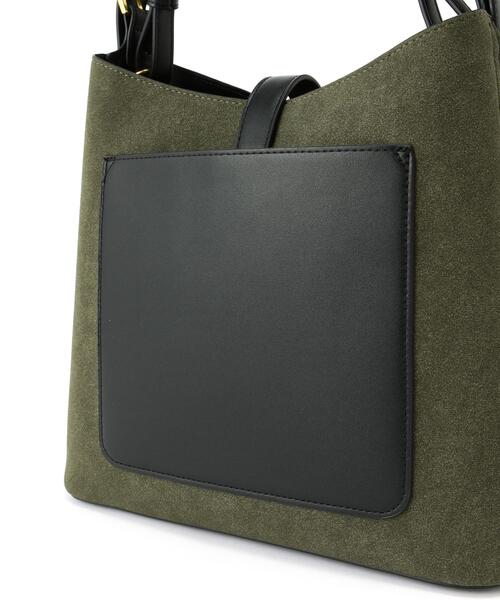 NATURAL BEAUTY BASIC(ナチュラルビューティーベーシック)の「◇【Oggi掲載】スウェードコンビワンショルダーバッグ(ショルダーバッグ・レディース・グリーン系その他6/ベージュ系その他・フリ-)」の11枚目の写真
