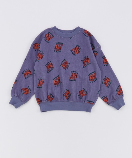 Ocean&Ground(オーシャン&グラウンド)の「ソウガラプリントスウェット(スウェット・キッズ・グレイッシュベージュ/アイボリー/ピンク/ダークブルー・120/110/100/90/140/130)」の3枚目の写真