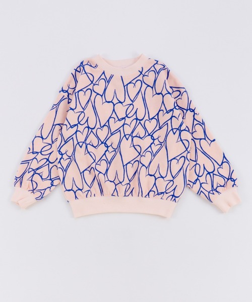 Ocean&Ground(オーシャン&グラウンド)の「ソウガラプリントスウェット(スウェット・キッズ・グレイッシュベージュ/アイボリー/ピンク/ダークブルー・120/110/100/90/140/130)」の4枚目の写真