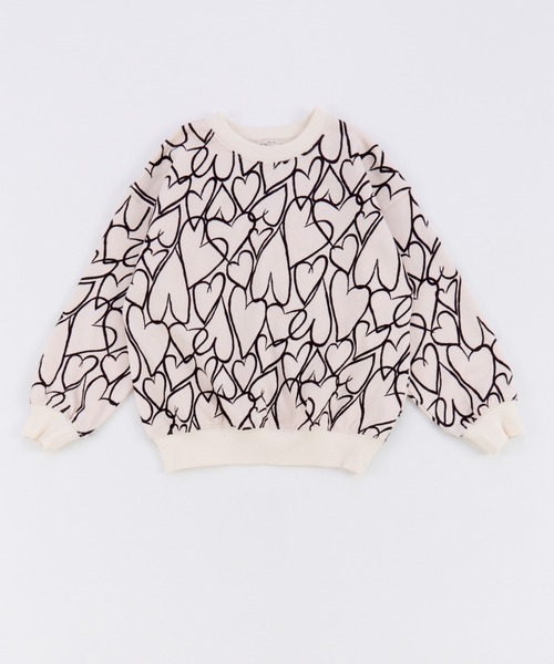 Ocean&Ground(オーシャン&グラウンド)の「ソウガラプリントスウェット(スウェット・キッズ・グレイッシュベージュ/アイボリー/ピンク/ダークブルー・120/110/100/90/140/130)」の2枚目の写真