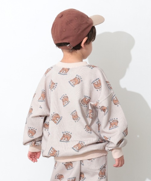 Ocean&Ground(オーシャン&グラウンド)の「ソウガラプリントスウェット(スウェット・キッズ・グレイッシュベージュ/アイボリー/ピンク/ダークブルー・120/110/100/90/140/130)」の15枚目の写真