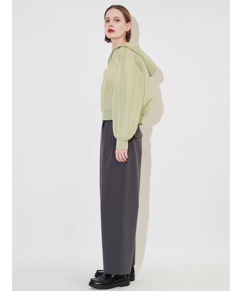 ELENDEEK（エレンディーク）の「メッシュボンディングフーディー（ブルゾン・レディース・カーキ/ブラック・FREE）」の8枚目の写真