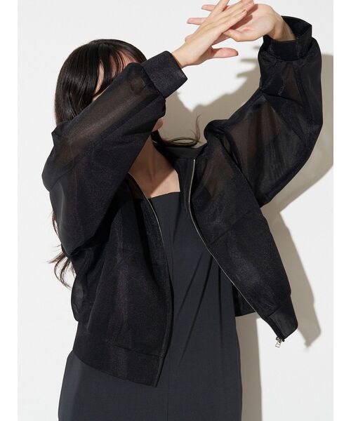 エレンディーク　メッシュボンディングブルゾン セール】メッシュボンディングフーディー（ブルゾン）｜ELENDEEK