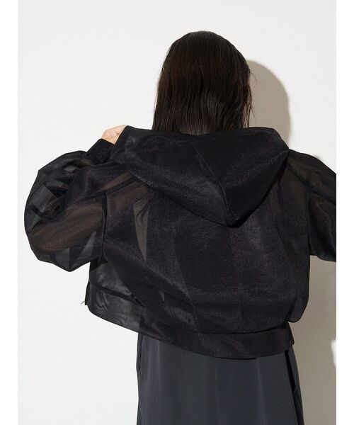 ELENDEEK（エレンディーク）の「メッシュボンディングフーディー（ブルゾン・レディース・カーキ/ブラック・FREE）」の13枚目の写真