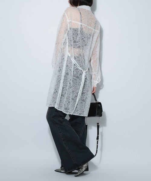 PAGEBOY（ページボーイ）の「ソウレースシャツワンピース（シャツワンピース・レディース・オフホワイト/ブラック・FREE）」の8枚目の写真