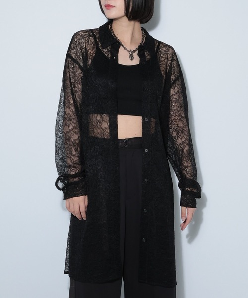 PAGEBOY（ページボーイ）の「ソウレースシャツワンピース（シャツワンピース・レディース・オフホワイト/ブラック・FREE）」の10枚目の写真